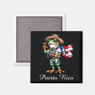 Groeten uit Puerto Rico Coqui Frog Boricua Magneet