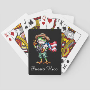 Groeten uit Puerto Rico Coqui Kikker Boricua Pokerkaarten