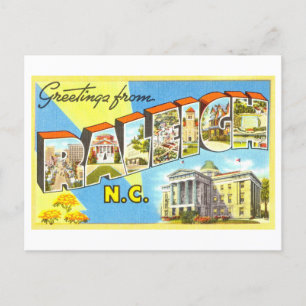 groeten uit Raleigh, North Carolina Briefkaart