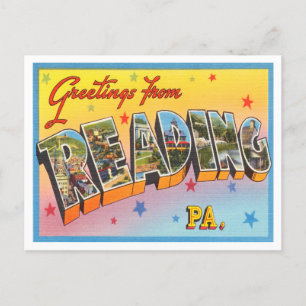 Groeten uit Reading, Pennsylvania Travel Briefkaart