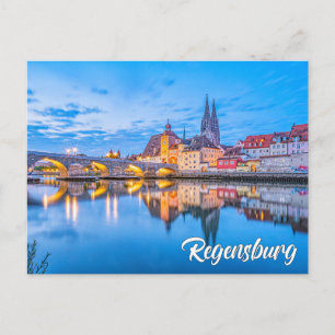 Groeten uit Regensburg, Duitsland Briefkaart