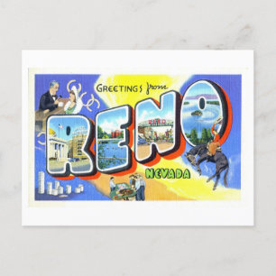  groeten uit Reno, Nevada, Briefkaart