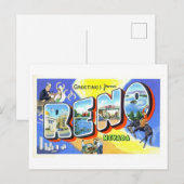  groeten uit Reno, Nevada, Briefkaart (Voorkant / Achterkant)