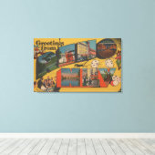 Groeten uit Reno, NevadaReno, NV Canvas Afdruk (Insitu (Houten vloer))