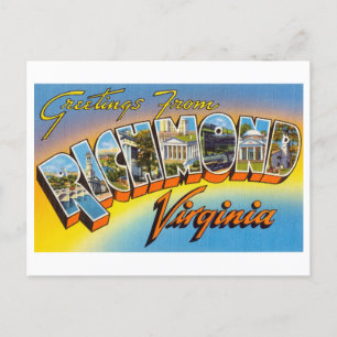  groeten uit Richmond, Virginia Briefkaart