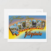 groeten uit Richmond, Virginia Briefkaart (Voorkant / Achterkant)