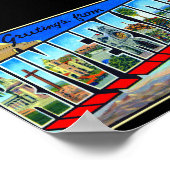 Groeten uit Riverside California Poster (Hoek)