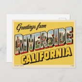 "Groeten uit Riverside, Californië" Briefkaart (Voorkant / Achterkant)