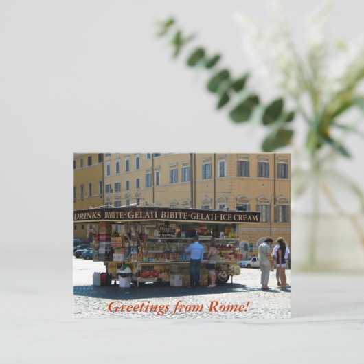 Groeten uit Rome Briefkaart (Staand voorkant)