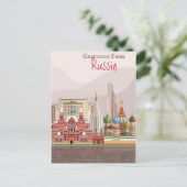 Groeten uit Rusland Briefkaart (Staand voorkant)