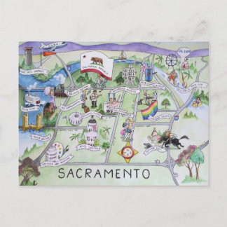 Groeten uit Sacramento, Californië! Briefkaart