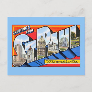  groeten uit Saint (St.) Paul Minnesota Briefkaart