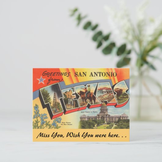 Groeten uit San Antonio Briefkaart (Staand voorkant)
