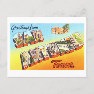 groeten uit San Antonio, Texas Briefkaart