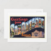 groeten uit San Antonio, Texas Briefkaart (Voorkant / Achterkant)