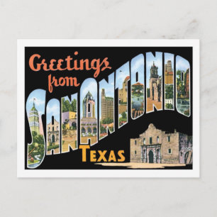 Groeten uit San Antonio Texas City Briefkaart