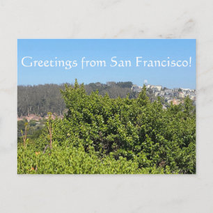 Groeten uit San Francisco. Feestdagenkaart