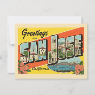 Groeten uit San Jose, Californië Briefkaart