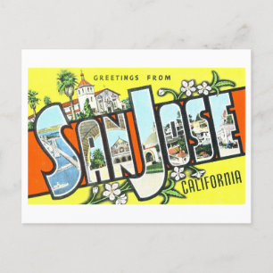  groeten uit San Jose, Californië, Briefkaart