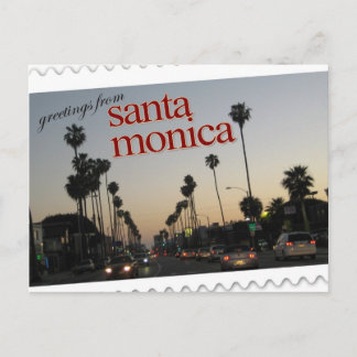 Groeten uit Santa Monica, Californië Briefkaart