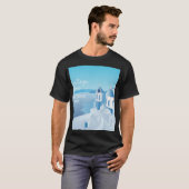 Groeten uit Santorini Griekenland T-shirt (Voorkant volledig)