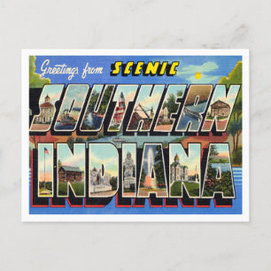 Groeten uit schilderachtig Zuid-Indiana Travel Briefkaart