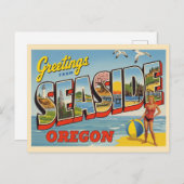 "Groeten uit Seaside, Oregon" Briefkaart (Voorkant / Achterkant)