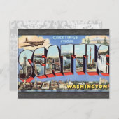 Groeten uit Seattle Washington, Briefkaart (Voorkant / Achterkant)