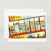  groeten uit Seattle, Washington Briefkaart (Voorkant / Achterkant)