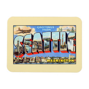  groeten uit Seattle Washington Magneet