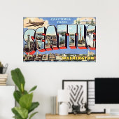 Groeten uit Seattle Washington, Poster (Thuiskantoor)