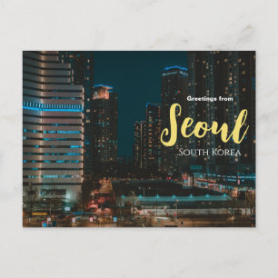 Groeten uit Seoul Zuid-Korea Schitterende Ansichtk Briefkaart