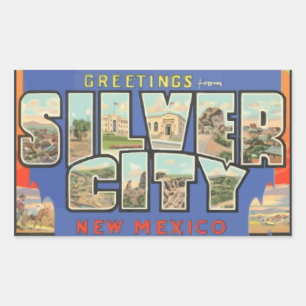 Groeten uit Silver City New Mexico,  Rechthoekige Sticker