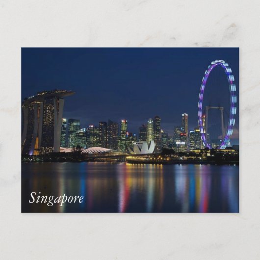 Groeten uit Singapore Briefkaart (Voorkant)