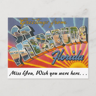 Groeten uit Sint-Petersburg, Florida Briefkaart