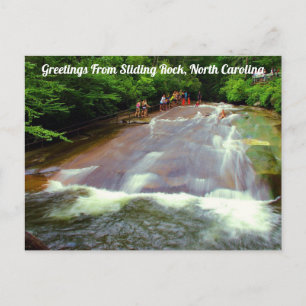 Groeten uit Sliding Rock, North Carolina Briefkaart