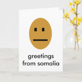 Groeten uit somalië kaart (Gele Bloem)