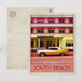 Groeten uit South Beach Briefkaart (Voorkant / Achterkant)