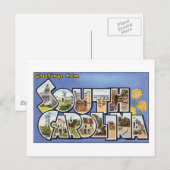 Groeten uit South Carolina Briefkaart (Voorkant / Achterkant)