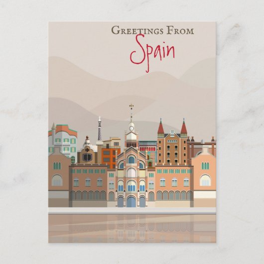 Groeten uit Spanje Briefkaart (Voorkant)