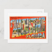 groeten uit St. Augustine, Florida Briefkaart (Voorkant / Achterkant)