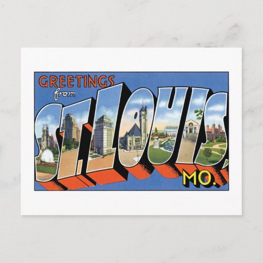 Groeten uit St. Louis, MO! Briefkaart (Voorkant)