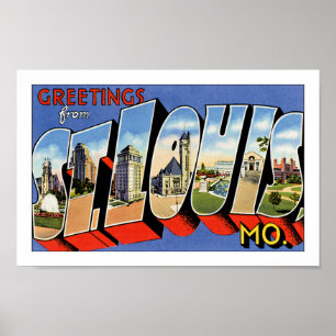 Groeten uit St. Louis Poster