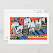 Groeten uit St. Paul Minnesota Briefkaart (Voorkant / Achterkant)