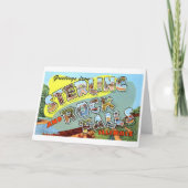 Groeten uit Sterling en Rock Herfsten, Illinois Kaart (Voorkant)