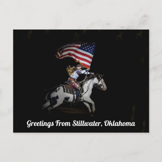 Groeten uit Stillwater, Briefkaart Oklahoma (Voorkant)