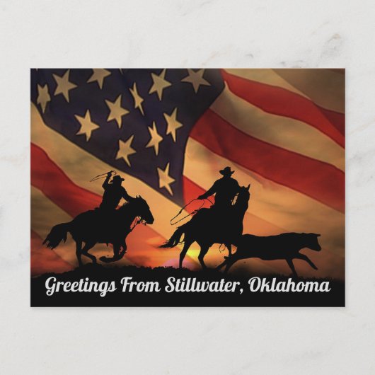 Groeten uit Stillwater, Briefkaart Oklahoma (Voorkant)