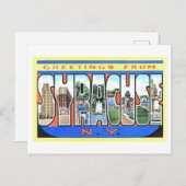 groeten uit Syracuse, New York, Briefkaart (Voorkant / Achterkant)