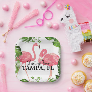 Groeten uit Tampa, FL Papieren Bordje