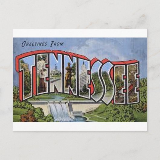 Groeten uit Tennessee Briefkaart (Voorkant)